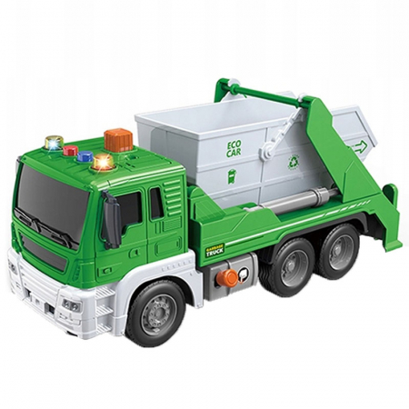 Joaca, activitati si ambalaje - Camion de gunoi pentru copii Mini Junior 072022, Verde