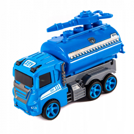 Joaca, activitati si ambalaje - Masinuta pentru baieti Midex Police 606843-A, Albastru