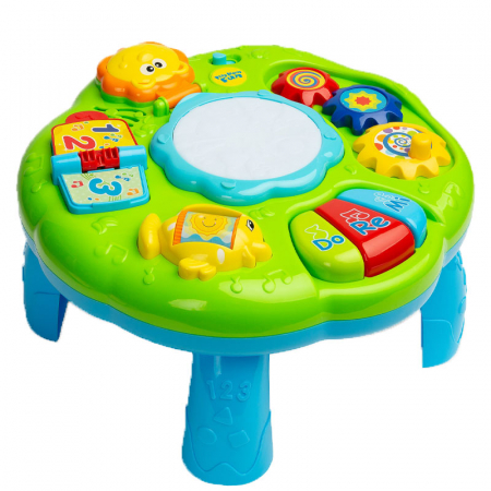 Covorase si centre de joaca - Masuta interactiva 2 in 1 pentru copii Toyz 393193, Multicolor