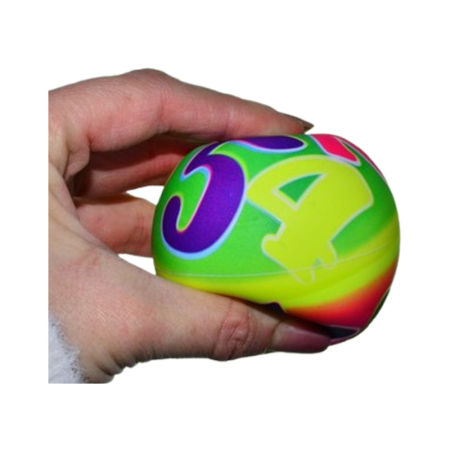 Jucarie antistres minge, din cauciuc moale, diametru 10,5 cm, pentru copii, Mini Junior M2011M, Multicolor [2]