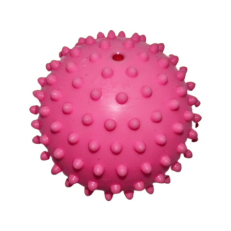 Jucarie antistres minge, din cauciuc moale, diametru 11,5 cm, pentru copii, Mini Junior M2011R, Roz [2]