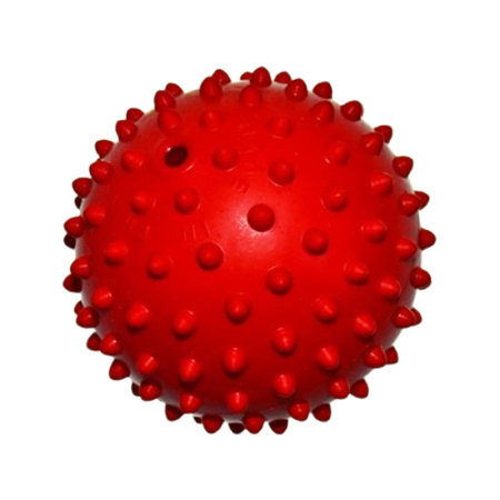 Jucarie antistres minge, din cauciuc moale, diametru 11,5 cm, pentru copii, Mini Junior M2011R2, Rosu [2]