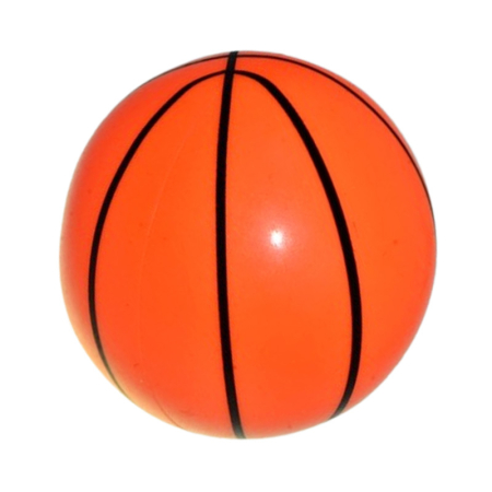 Jucarie antistres minge, din cauciuc moale, diametru 9,5 cm, pentru copii, Mini Junior M1811P, Portocaliu [1]