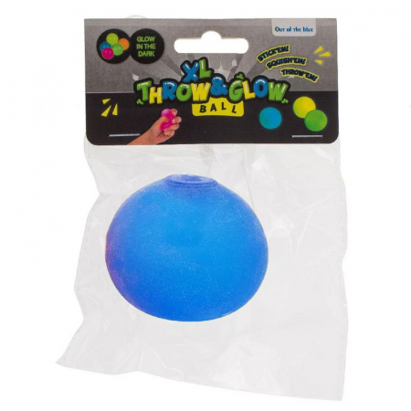 Minge antistres fosforescenta Throw&Glow Mini Junior 33502A, Albastru [1]