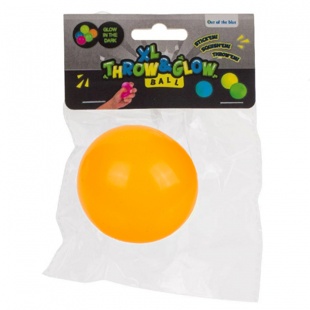 Minge antistres fosforescenta Throw&Glow Mini Junior 33502P, Portocaliu [1]