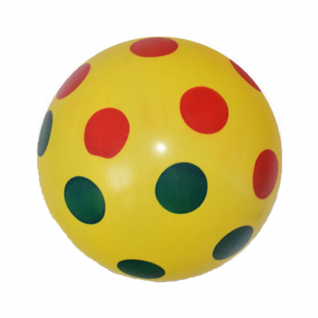 Jucării exterior, triciclete și mașini - Minge de cauciuc 20 cm pentru copii Toys 625122-G, Galben
