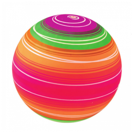 Jucării exterior, triciclete și mașini - Minge de cauciuc pentru copii 23 cm Midex 641127, Multicolor