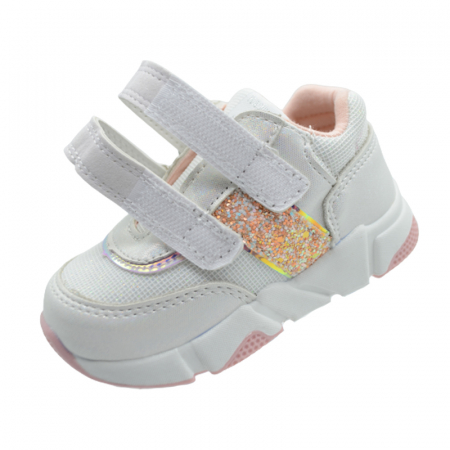 Pantofi pentru fete American Club XD45/22A-25, Alb [2]