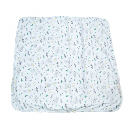 Paturici si pleduri bebelusi - Pled pentru fete 80 x 80 cm Mini Bimbi MNB-3, Alb
