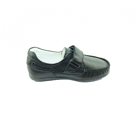 Mocasini din piele naturala pentru baieti Pinky Pinky PP15-35, Negru [1]