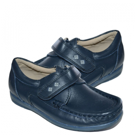 Mocasini din piele pentru baieti OZCAN OZCN11-30, Bleumarin [1]