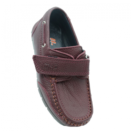 Mocasini ortopedici din piele pentru baieti Mini Junior INC-4-30, Visiniu [1]