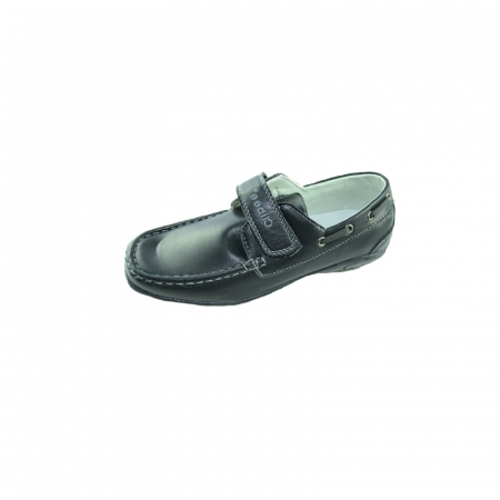 Pantofi cu siret si scai baieti - Mocasini pentru baieti CLIBEE F59-32, Negru