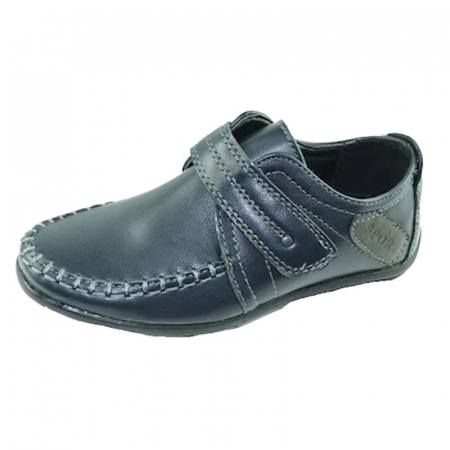 Pantofi cu siret si scai baieti - Mocasini pentru baietei KELLAIFENG KLF1642B-2, Bleumarin