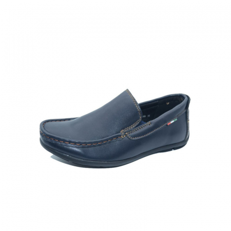 Pantofi cu siret si scai baieti - Mocasini pentru baieti Kellaifeng KLF1646B-2B-33, Bleumarin