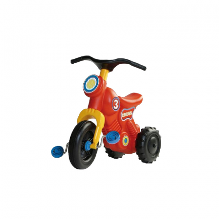 Masini si vehicule pentru copii - Motocicleta cu pedale Dohany Cross Motor DCM1R, Rosu