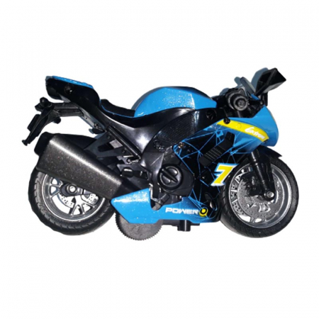 Joaca, activitati si ambalaje - Motocicleta pentru baieti Midex MY76-1, Albastru