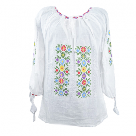 Bluze fete - Bluza tip ie pentru fete Mini Junior MRI-4-80-86, Alb