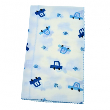 Paturici si pleduri bebelusi - Muselina multifunctionala ideala pentru infasat 80 X 80 cm Mini Junior MSL-3, Alb