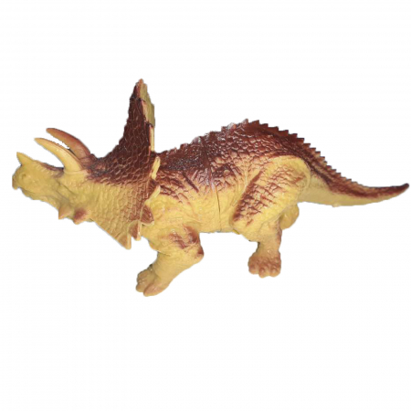 Joaca, activitati si ambalaje - Figurina dinozaur Albertaceratops 15 cm Mini junior NW-5, Maro