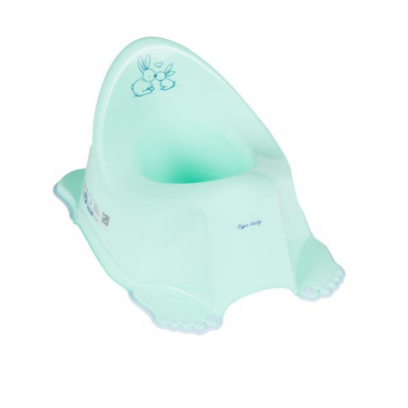 Igiena copiilor - Olita muzicala antiderapanta Tega Baby Little Bunies PO-055-105, Turcoaz