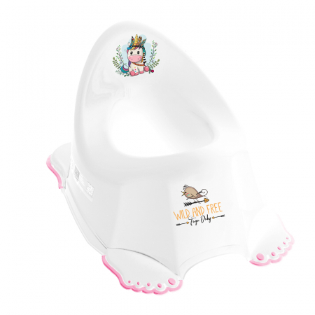 Igiena copiilor - Olita muzicala antiderapanta Tega Baby Wild & Free RL-007-103-CM, Alb