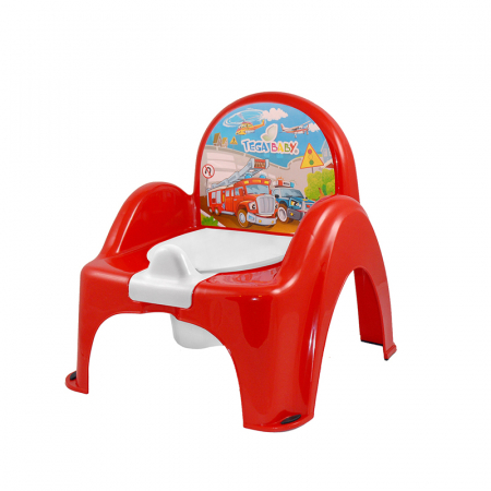 Igiena copiilor - Olita muzicala tip scaunel Tega Baby PO-053-121, Rosu