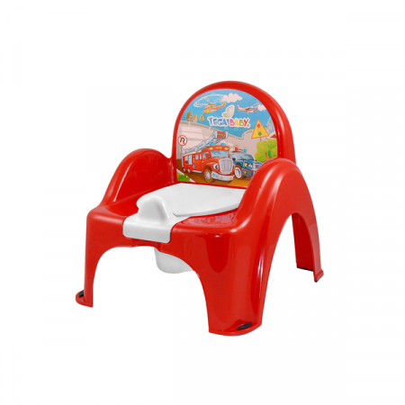 Olite si reductoare - Olita tip scaunel cu capac Tega Baby Car CS-007-121, Rosu