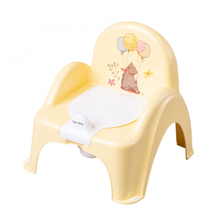 Olite si reductoare - Olita tip scaunel cu capac Tega Baby Forest FF-007-109, Galben