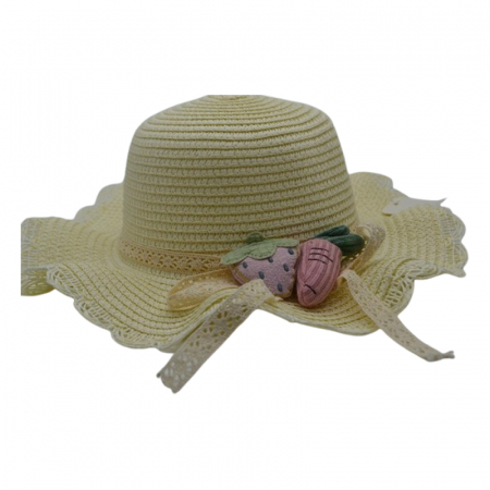 Caciuli si palarii de vara fete - Palarie pentru fete Mini Junior, PL2306C, Crem