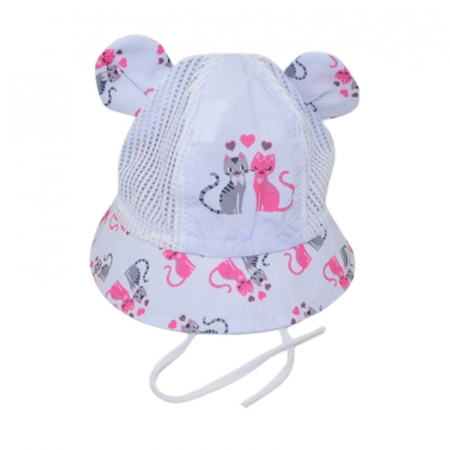 Caciuli si palarii de vara fete - Palarie pentru fete, Mini Junior PLR1106PA, Alb