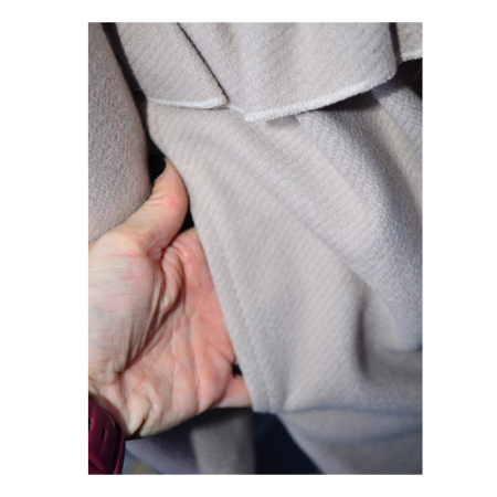 Palton elegant cu gentuta, pentru fete, Mini Junior PLT2810C-134, Crem [3]