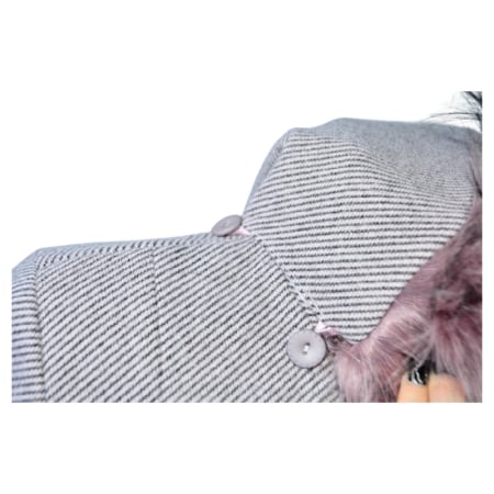 Palton elegant pentru fete, Mini Junior PLT2410G-140, Gri [6]