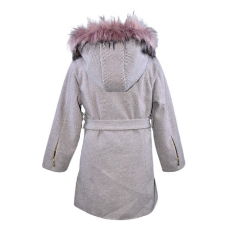 Palton elegant pentru fete, Mini Junior PLT2410G-140, Gri [1]
