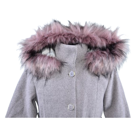 Palton elegant pentru fete, Mini Junior PLT2410G-140, Gri [4]