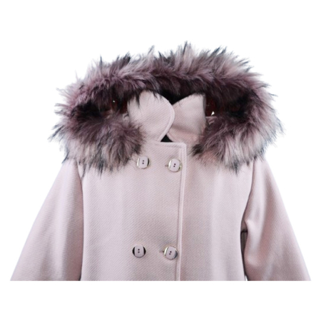 Palton elegant pentru fete, Mini Junior PLT2410R2-128, Roz [1]