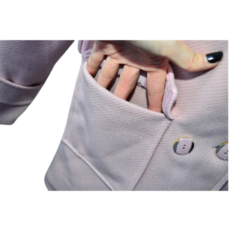 Palton elegant pentru fete, Mini Junior PLT2410R2-128, Roz [3]