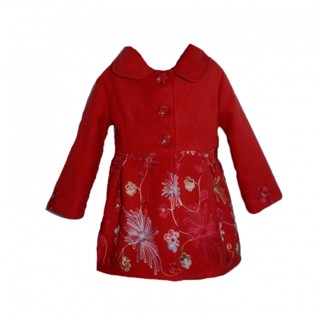 Paltoane - Palton elegant pentru fete Colibri PCL1-RO-74, Multicolor