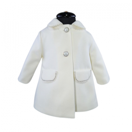 Palton pentru fete Mini Junior PLT-MJ2, Crem [2]