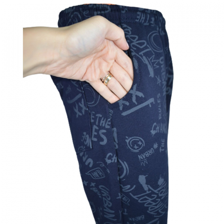 Pantaloni captusiti pentru baieti Maja P071123, Bleumarin [3]