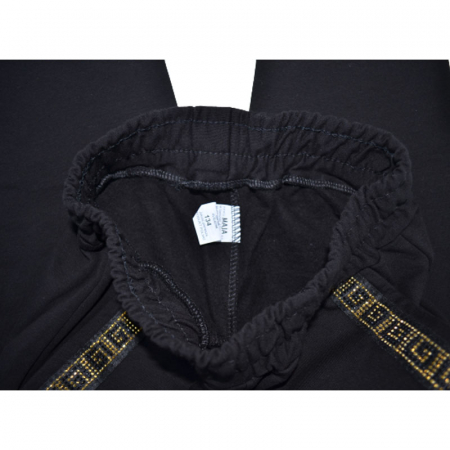 Pantaloni captusiti pentru fete Maja P071123-6, Negru [2]