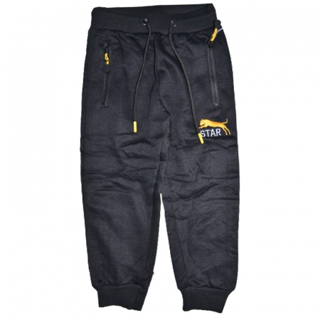 Pantaloni sport baieti - Pantaloni captusiti pentru baieti Urchin HS-1226N, Negru