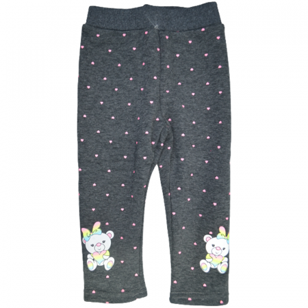 Pantaloni si colanti fete - Colanti captusiti pentru fete Happy House WB-2997G, Gri