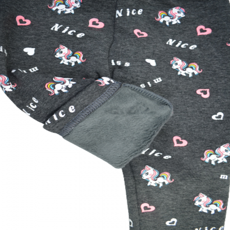 Pantaloni captusiti pentru fete Happy House WB-2998G, Gri [2]