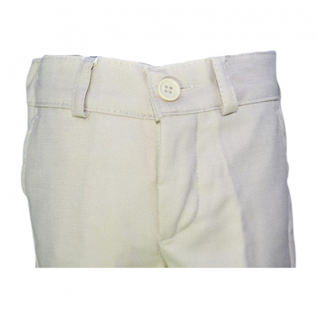 Pantaloni casual, pentru baieti, La Kids 1820-00, Crem [2]
