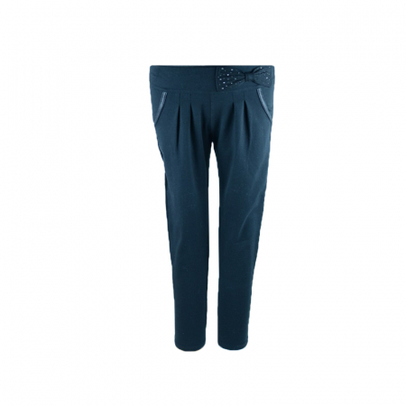 Îmbrăcăminte fete - Pantaloni pentru fete Atut 5125-146-cm, Negru