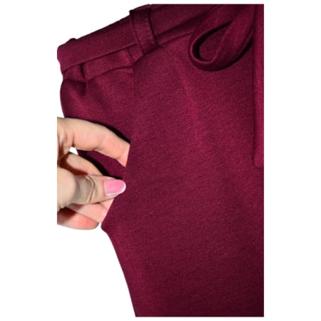 Pantaloni casual largi, pentru fete, Catherine, P2810V-128, Visiniu [1]