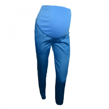 Pantaloni gravide - Pantaloni casual pentru gravide Mini Junior PCD1A, Albastru