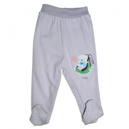 Îmbrăcăminte băieți - Pantaloni cu botosei pentru baietei Koala Zabaw 3634-GR, Gri