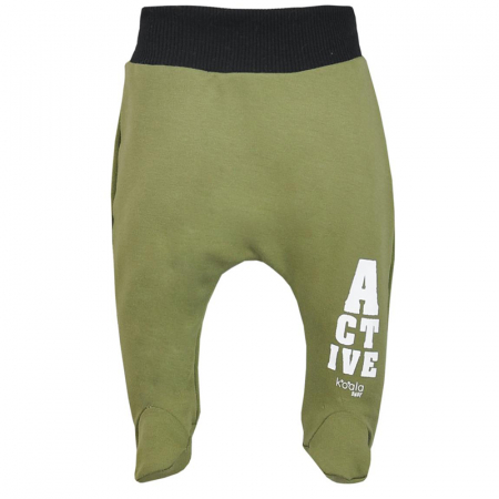 Pantaloni cu botosei - Pantaloni cu botosei pentru baieti Koala Active 07-842V-62-cm, Verde